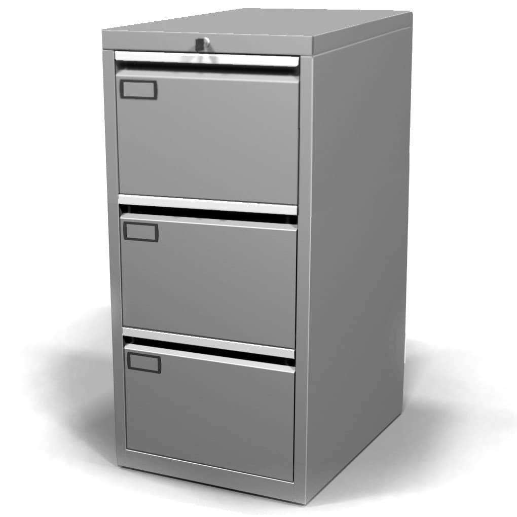 3-drawer filing cabinet